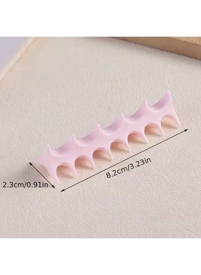 Pink Non Slip Silicone Pen Holder Mount 3 Sided Organizer For Desk Office Art Supplies - Image 3